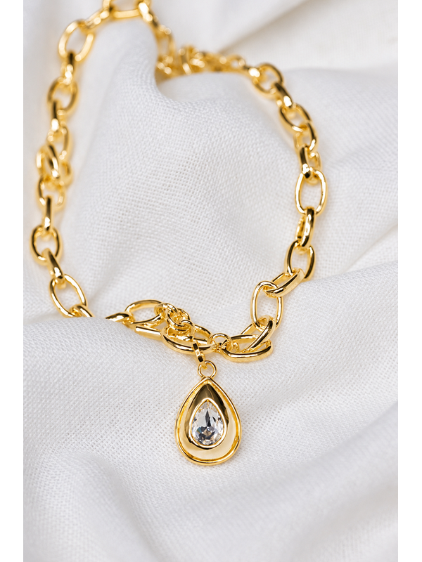 She Jewellery Teardrop Chain Necklace