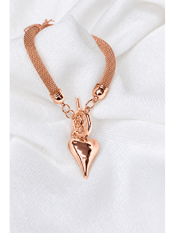She Jewellery Mesh Heart Bracelet
