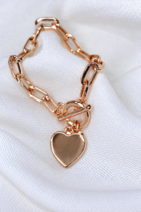 She Jewellery Heart Chain Bracelet