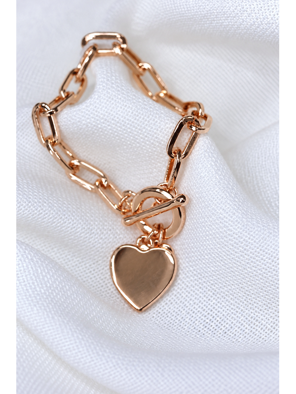 She Jewellery Heart Chain Bracelet