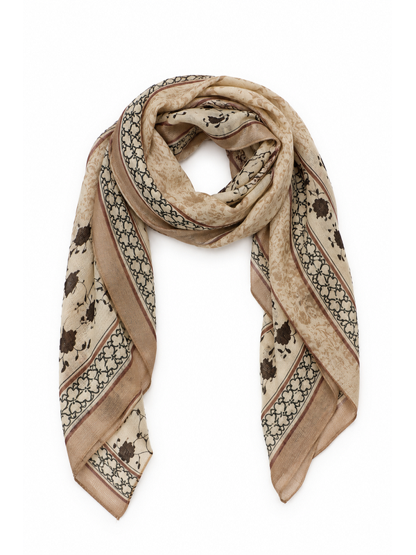 Ivys Vintage Coffee Scarf
