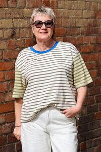 Foxwood SS Mash Up Stripe Tee