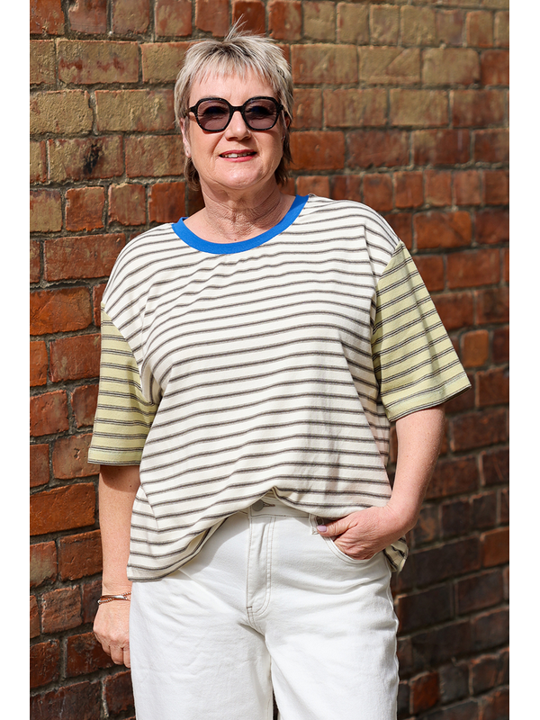 Foxwood SS Mash Up Stripe Tee