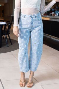 Charlo Beau Embroidered Barrel Jean 