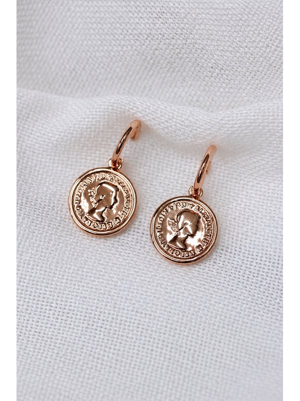 She Jewellery Royal Coin Earrings