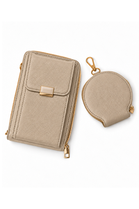 Ivys Double Zip Phone Shoulder Bag