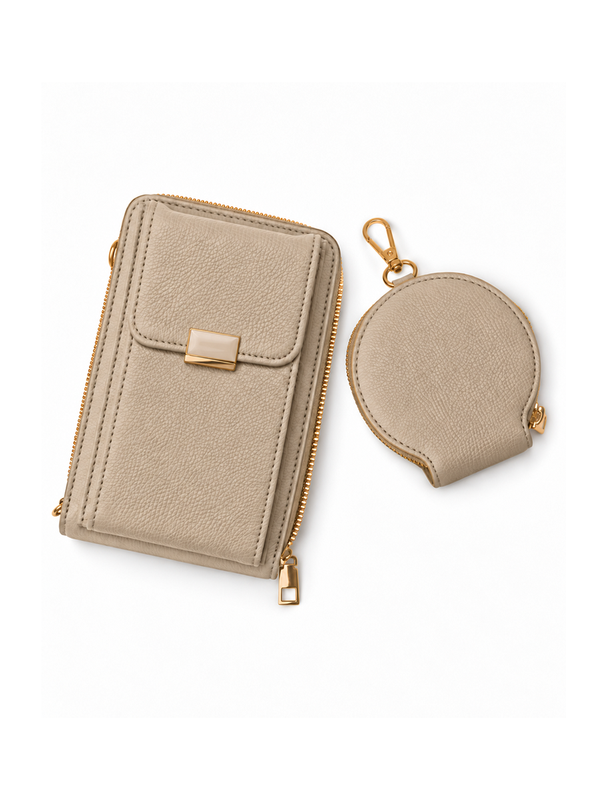 Ivys Double Zip Phone Shoulder Bag