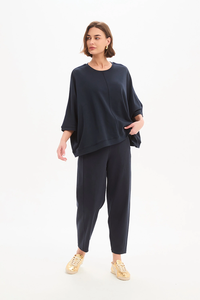 Tirelli Oversized 3/4 Stripe Sleeve Tee