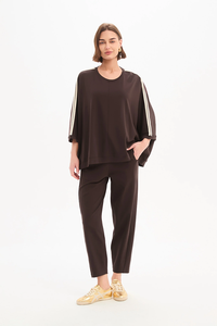 Tirelli Oversized 3/4 Stripe Sleeve Tee