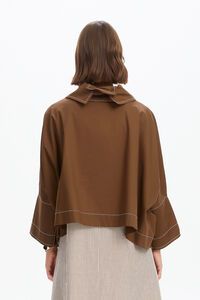 Tirelli Funnel Neck Contrast Top