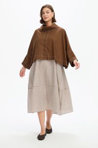 Tirelli Funnel Neck Contrast Top