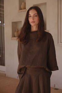 Tirelli Funnel Neck Boxy Top