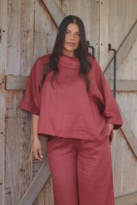 Tirelli Funnel Neck Boxy Top