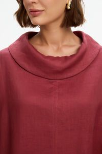 Tirelli Funnel Neck Boxy Top