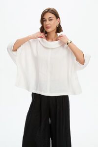 Tirelli Funnel Neck Boxy Top
