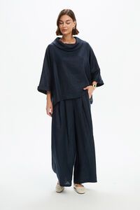Tirelli Funnel Neck Boxy Top