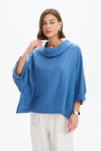 Tirelli Funnel Neck Boxy Top