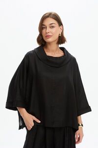 Tirelli Funnel Neck Boxy Top