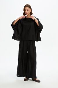 Tirelli Funnel Neck Boxy Top