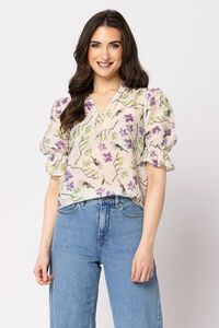 Seeking Lola Wisteria Sprig Honest Top