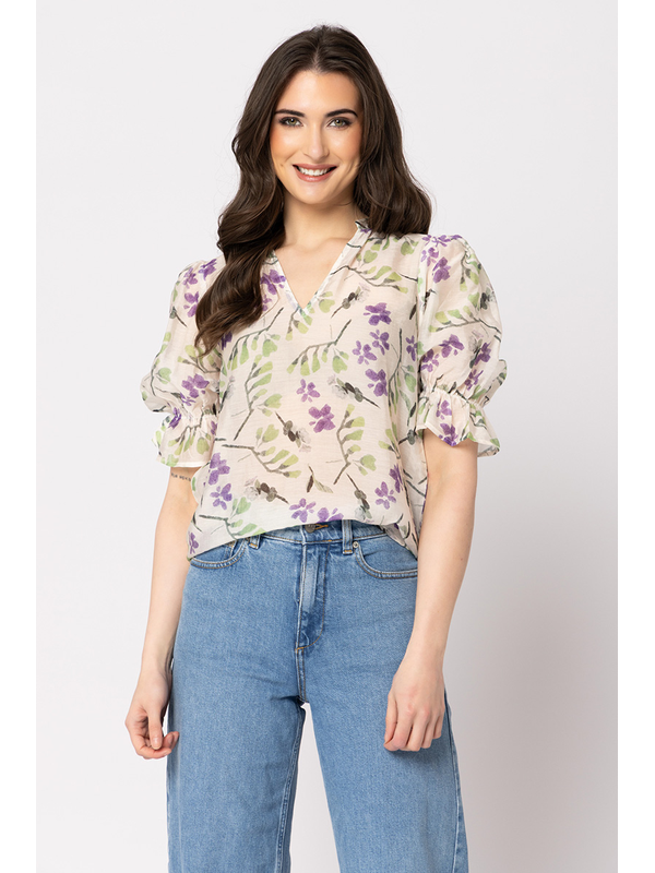Seeking Lola Wisteria Sprig Honest Top