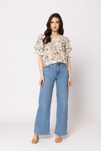 Seeking Lola Wisteria Sprig Honest Top