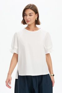 Tirelli Ruffle Sleeve Detail Top