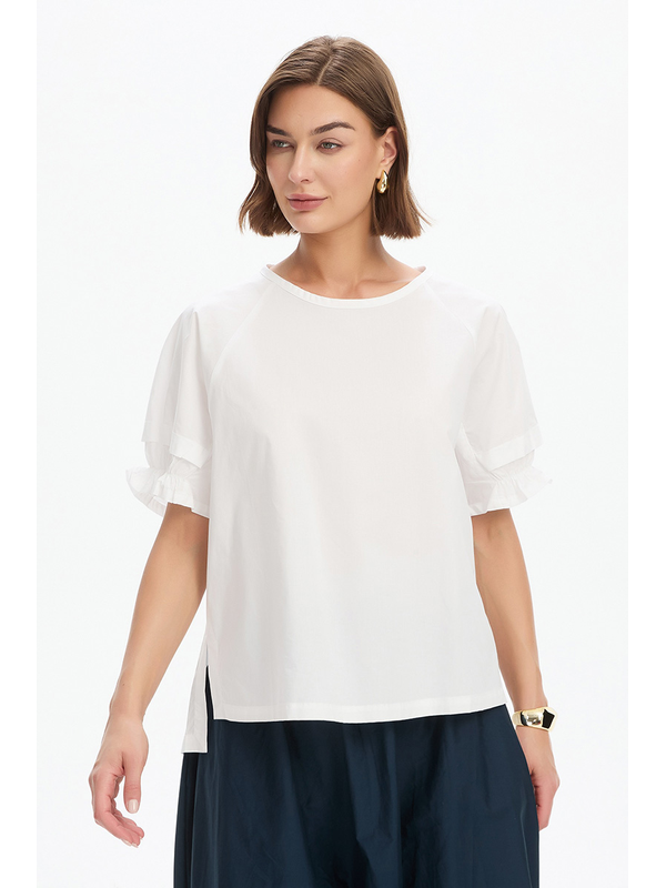 Tirelli Ruffle Sleeve Detail Top