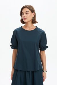 Tirelli Ruffle Sleeve Detail Top