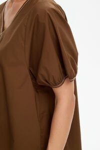 Tirelli Bishop Sleeve Contrast Top