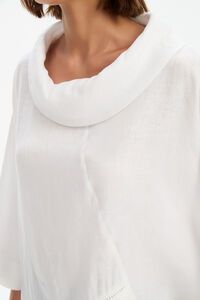 Tirelli Ladder Hem Cowl Neck Top