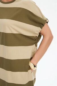Tirelli Stripe Bubble Sleeve Dress