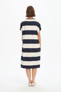 Tirelli Stripe Bubble Sleeve Dress