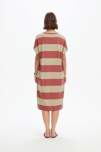 Tirelli Stripe Bubble Sleeve Dress
