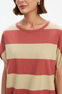 Tirelli Stripe Bubble Sleeve Dress