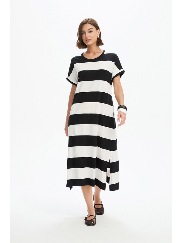 Tirelli Stripe Easy Midi Dress