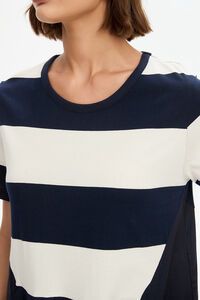 Tirelli Stripe Hanky Hem Combi Dress