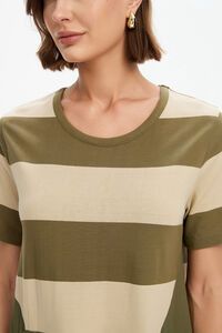 Tirelli Stripe Hanky Hem Combi Dress