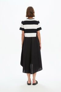 Tirelli Stripe Hanky Hem Combi Dress