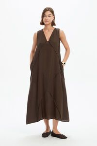 Tirelli Reverse French Seam Maxi Dress