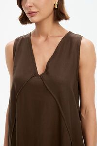 Tirelli Reverse French Seam Maxi Dress