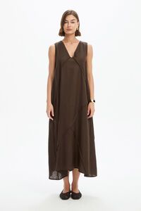 Tirelli Reverse French Seam Maxi Dress