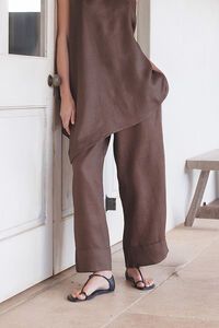 Tirelli Wide Leg Linen Pant
