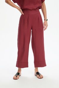 Tirelli Wide Leg Linen Pant