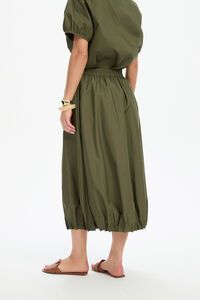 Tirelli Pintuck Hem Poplin Skirt