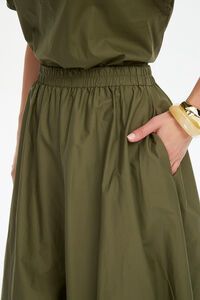 Tirelli Pintuck Hem Poplin Skirt
