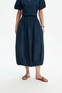 Tirelli Pintuck Hem Poplin Skirt