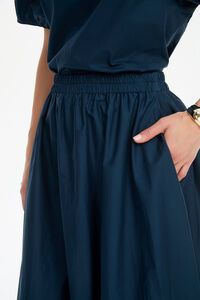 Tirelli Pintuck Hem Poplin Skirt