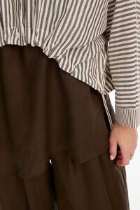 Tirelli Wide Crop Stripe Overshirt