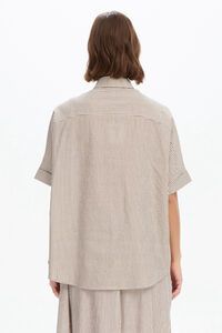 Tirelli Pleat Pocket Stripe Shirt